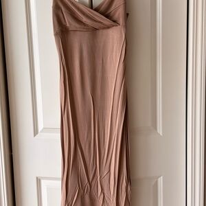 Cavalli Tan Strapless Dress